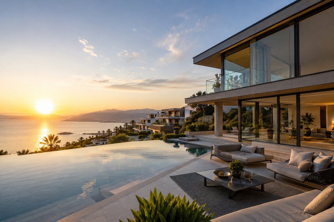 Luxury residential and lifestyle property overlooking the coast
